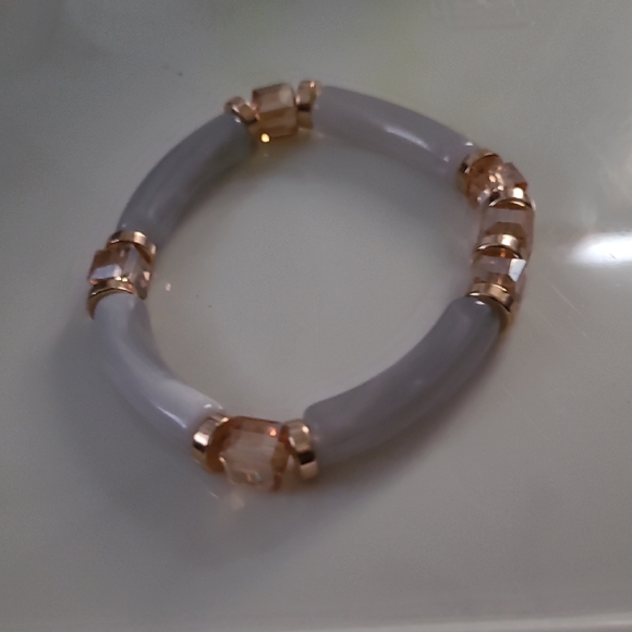 Vintage Gray and Gold Bracelet